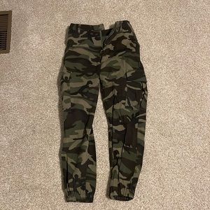 Green camo pants